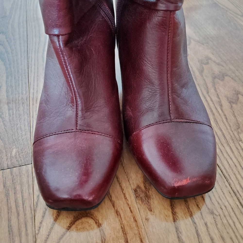 ✨Make me an offer✨ Leather Boots with Spool Heel - Picture 6 of 9